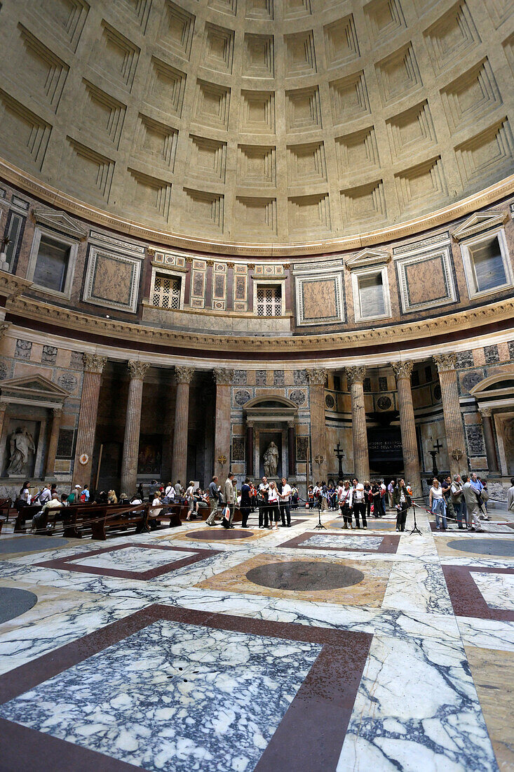 Innerhalb der Kuppel vom Pantheon, Rom, Italien
