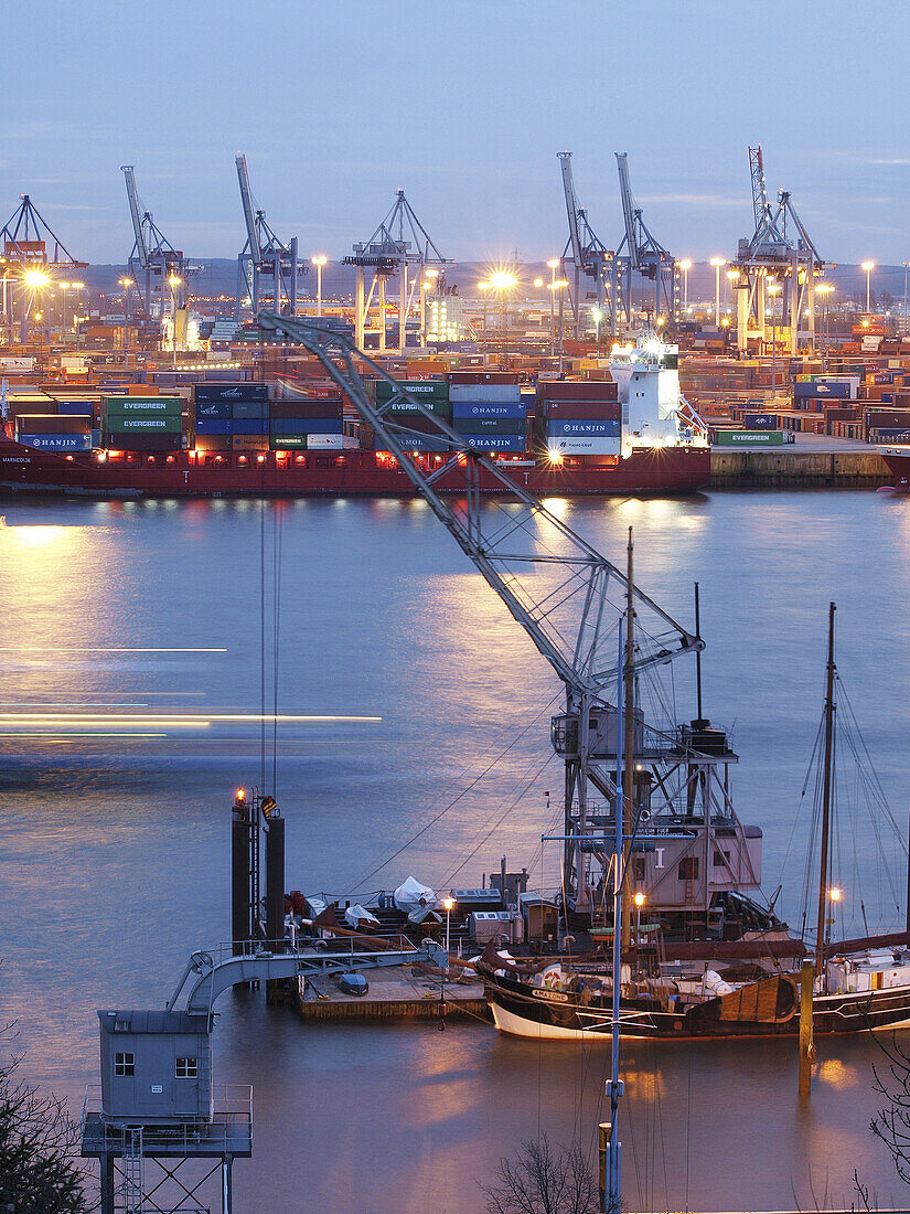 Container port, Hamburg, Germany