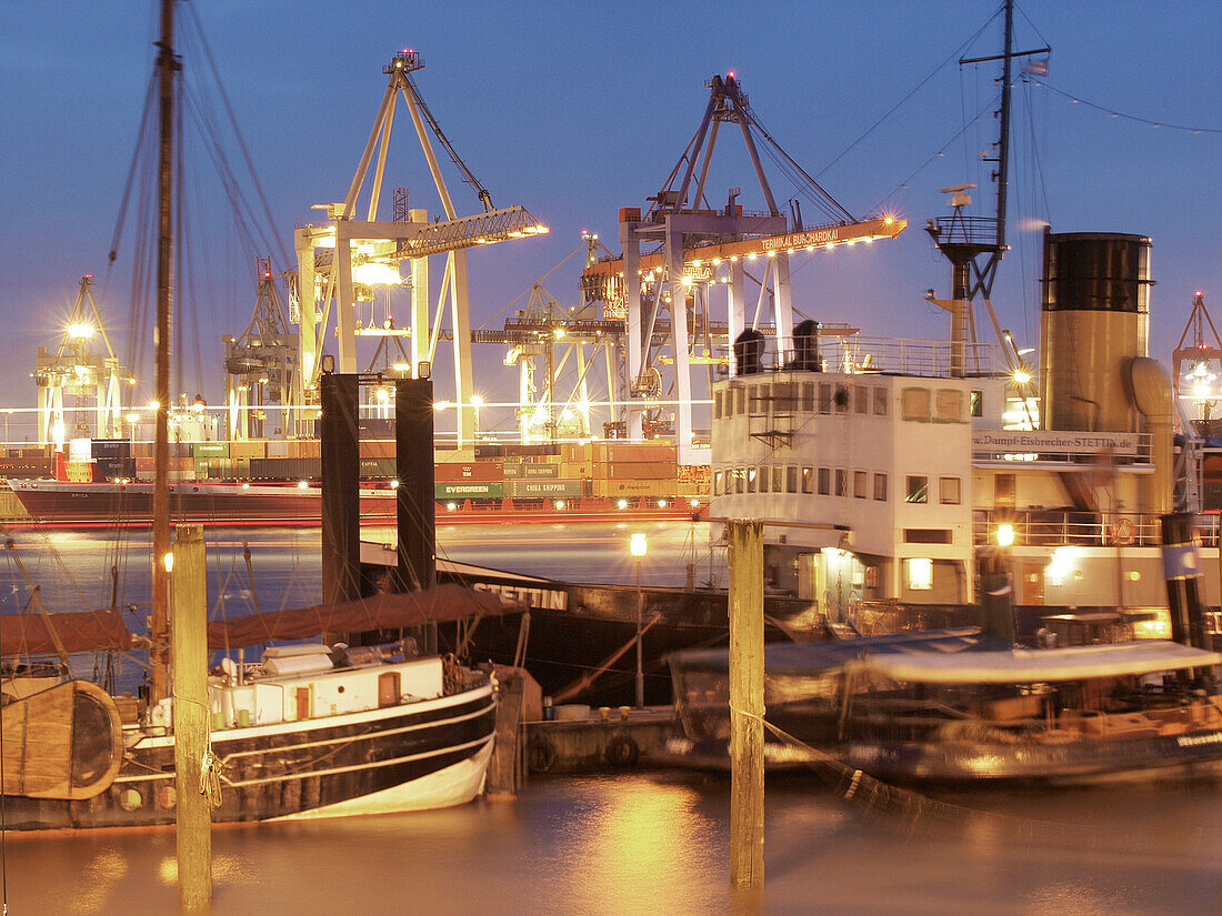 Container Terminal and Harbour Museum, Port of Hamburg, Germany