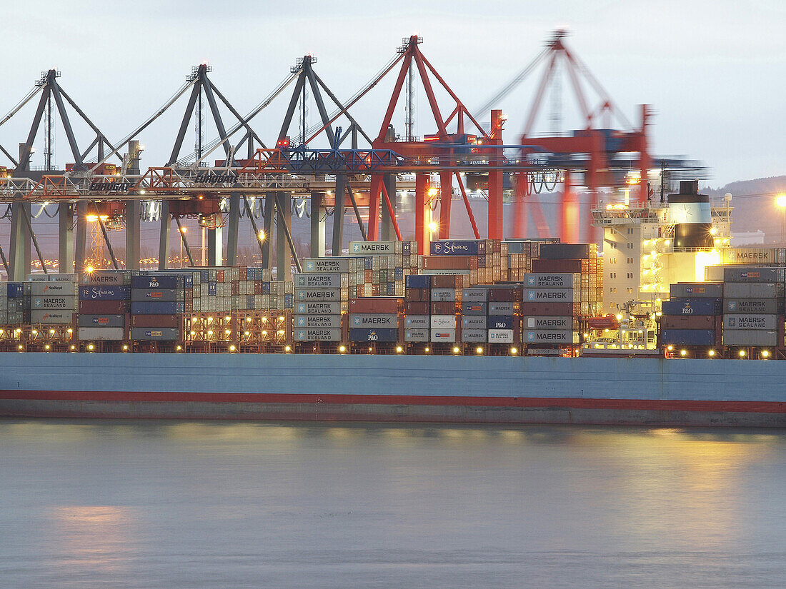 Containerhafen, Hamburg, Deutschland