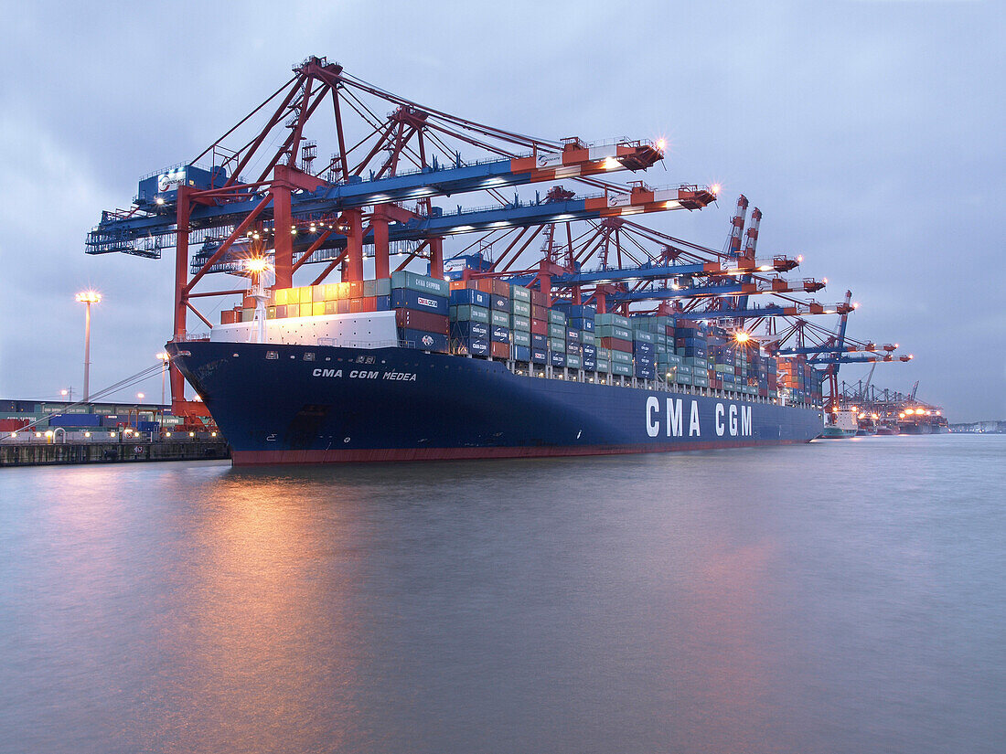Container Terminal im Hamburger Hafen, Eurogate, Hamburg, Deutschland