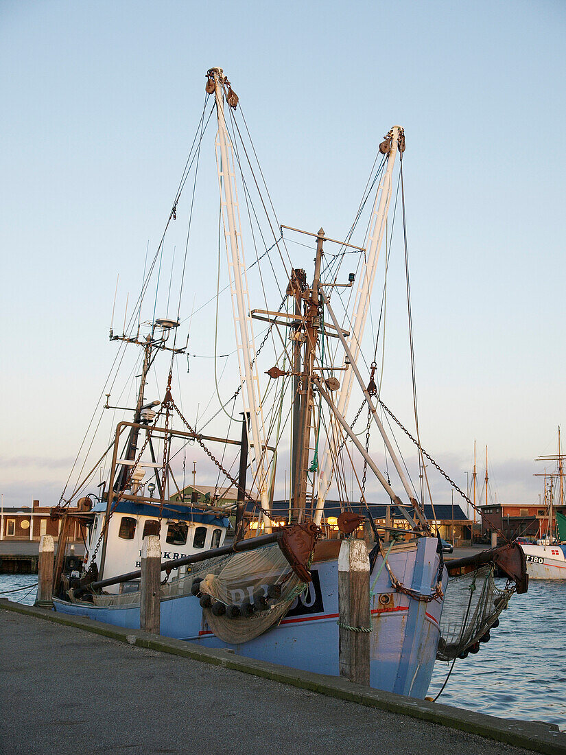 Trawler in the Harbour of Hvide Sande, Jutland, Denmark