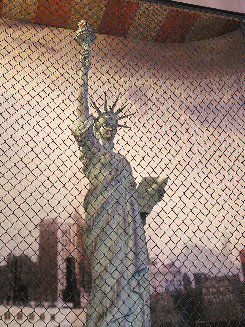 Statue of Liberty inside the Ballinstadt Museum, Hanseatic City of Hamburg, Germany