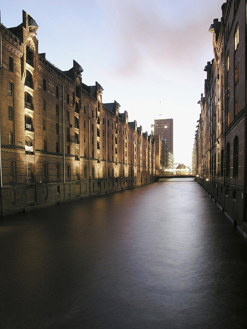 Speicherstadt (storehouse-town), Hamburg, Germany