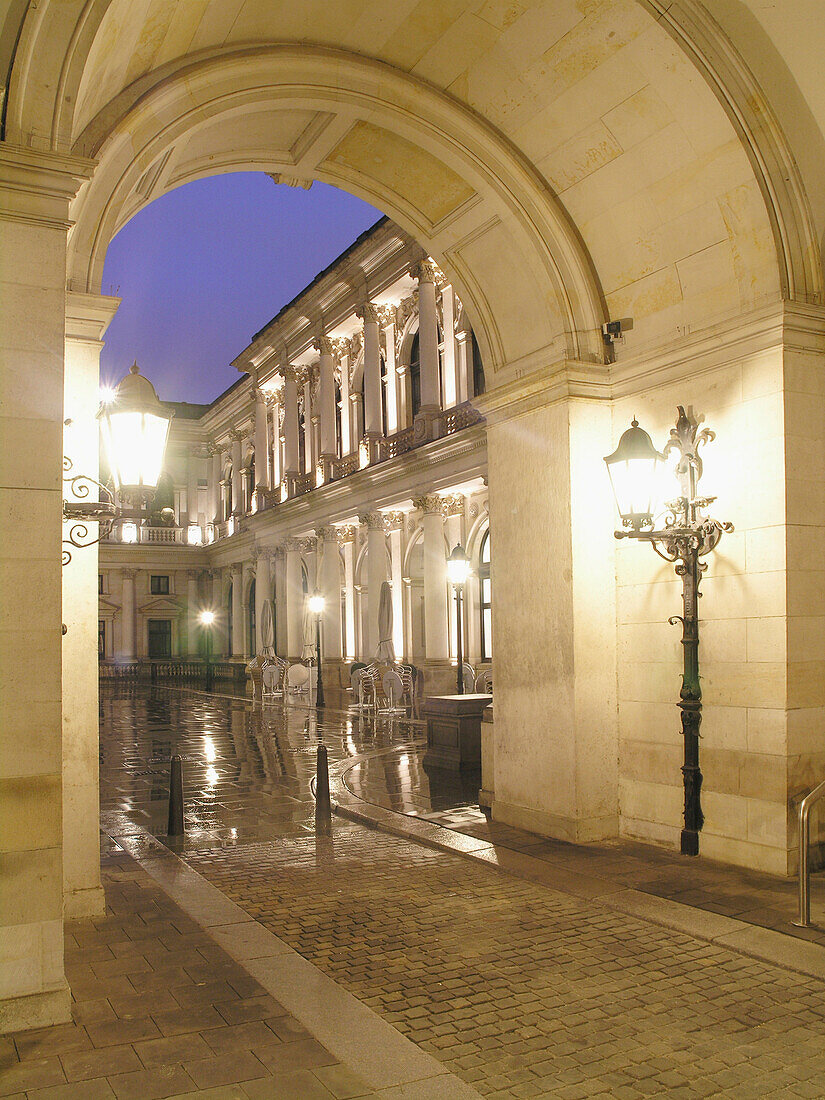 Courtyard, Town Hall, Hanseatic City of Hamburg, Germany