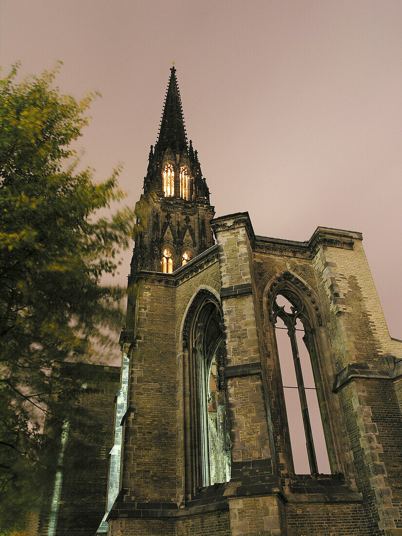 Ruin of Church Saint Nikolai, Hanseatic City of Hamburg, Germany