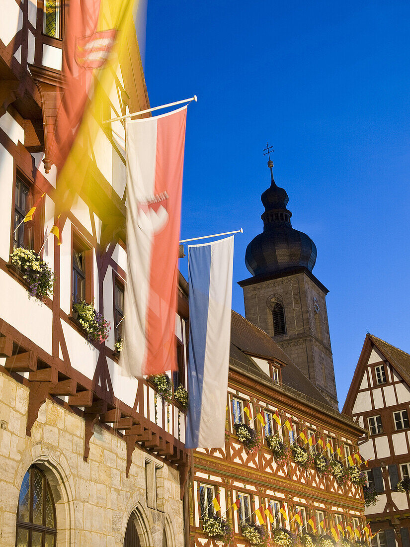 Town Hall and Curch Saint Martin, Forchheim, Franconia, Germany