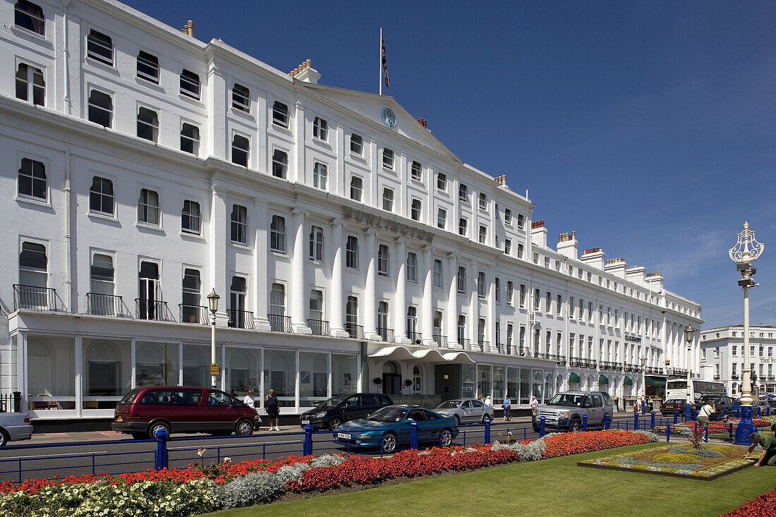 Eastbourne, city center, sea front, East Sussex, UK