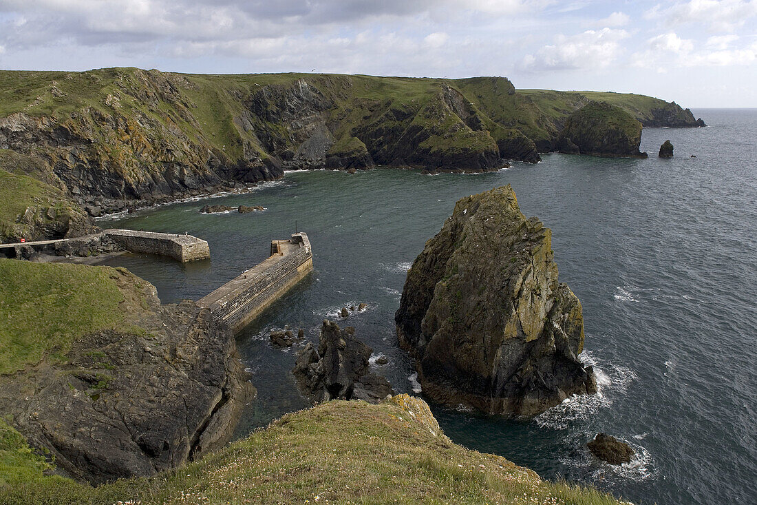 Mullion Cove, Lizard Peninsula, Cornwall, UK.