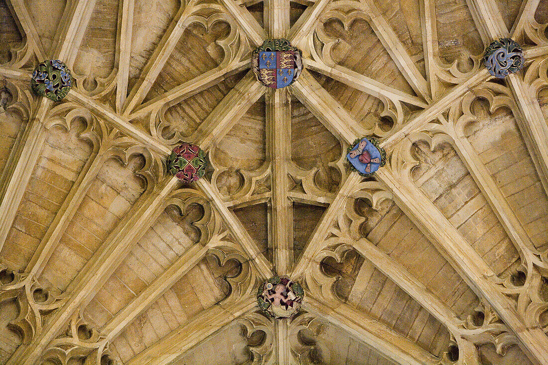 Sherborne, Abbey Church, Interior, Dorset, UK.