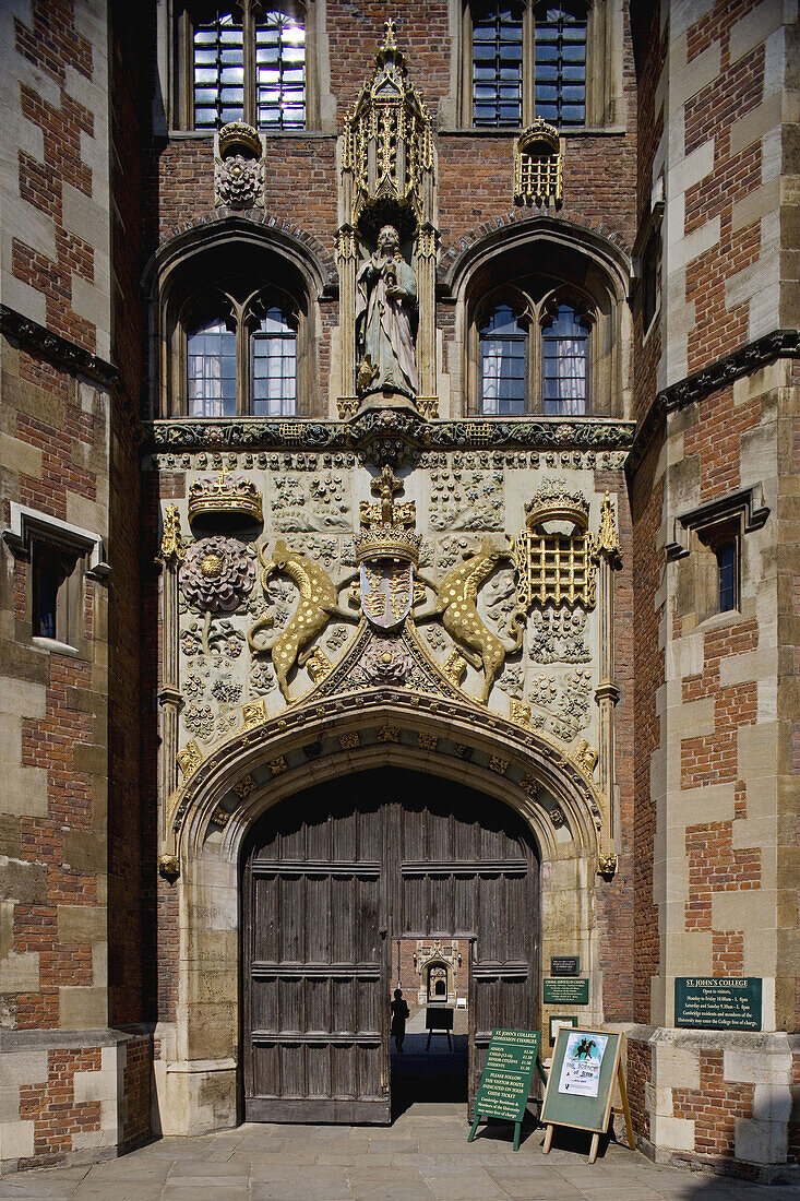 Cambridge, St John's College, Cambridgeshire, England.