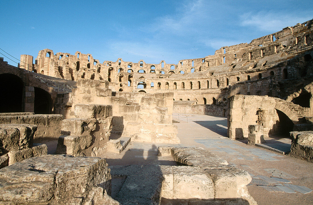 Tunisia. El Jemm. Roman amphitheatre
