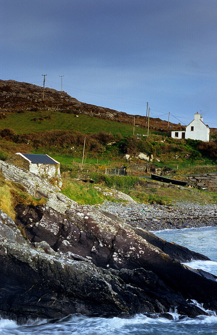 Coastal landscape, Ring of Beara, near Allihies, Co. Cork, Ireland, Europe