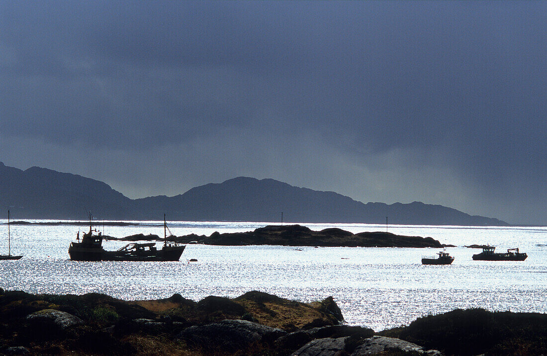 Ballynakill Harbour, Connemara, Co. Galway, Ireland, Europe