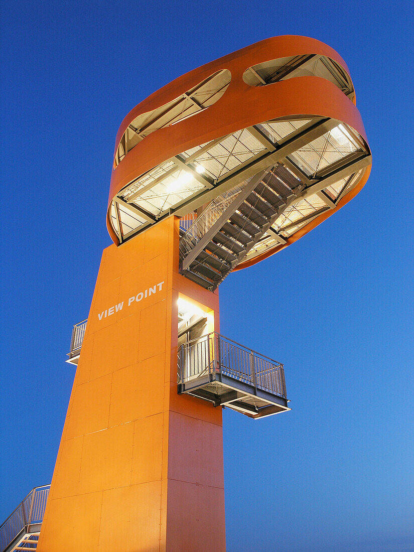 HafenCity view point at night, Hamburg, Germany