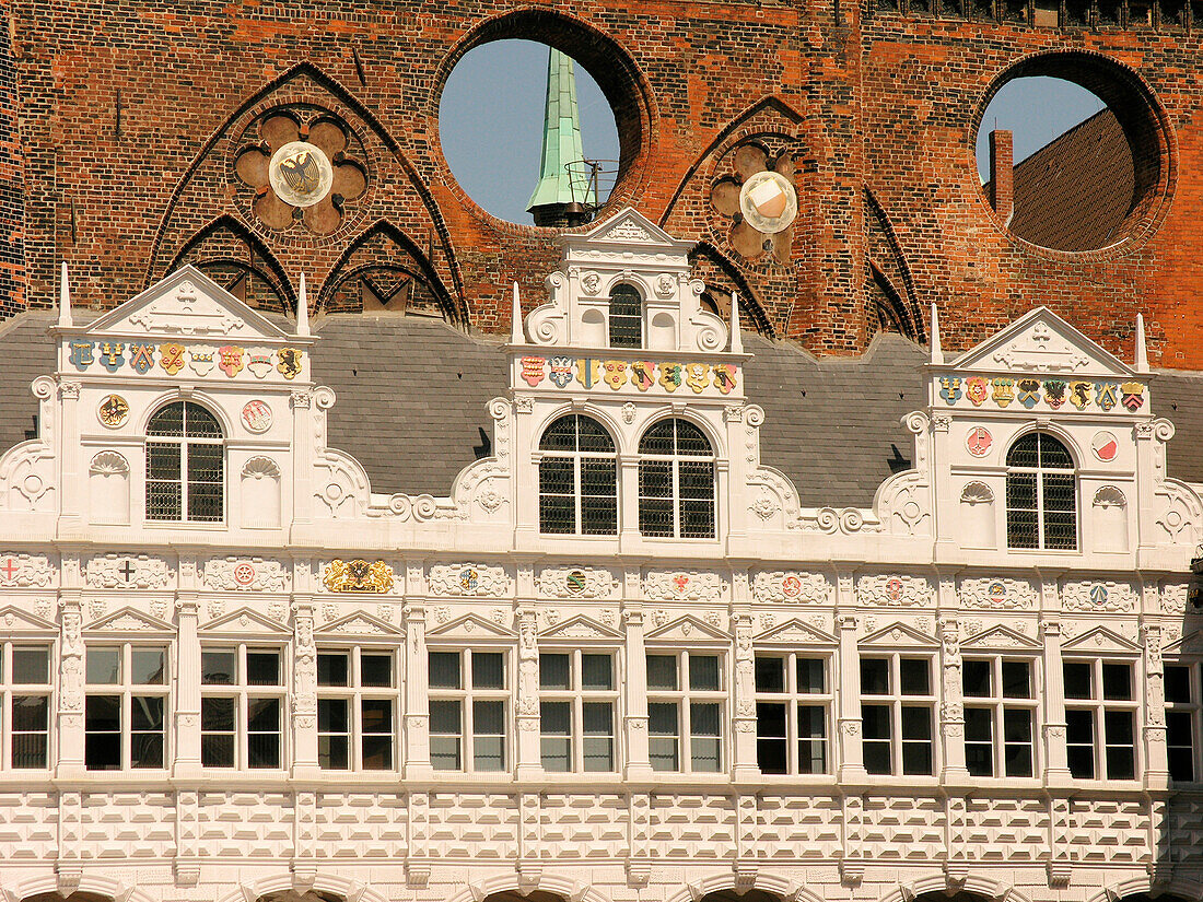 Town Hall, Hanseatic City of Lübeck, Schleswig Holstein, Deutschland