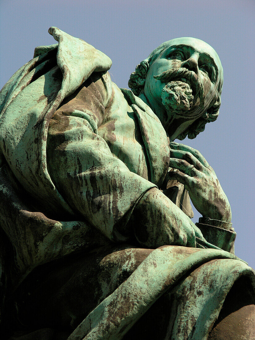 Statue of Emanuel Geibel, Hanseatic City of Lübeck, Schleswig Holstein, Germany