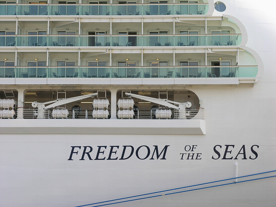 Cruise Ship Freedom of the Seas, Hanseatic City of Hamburg, Germany