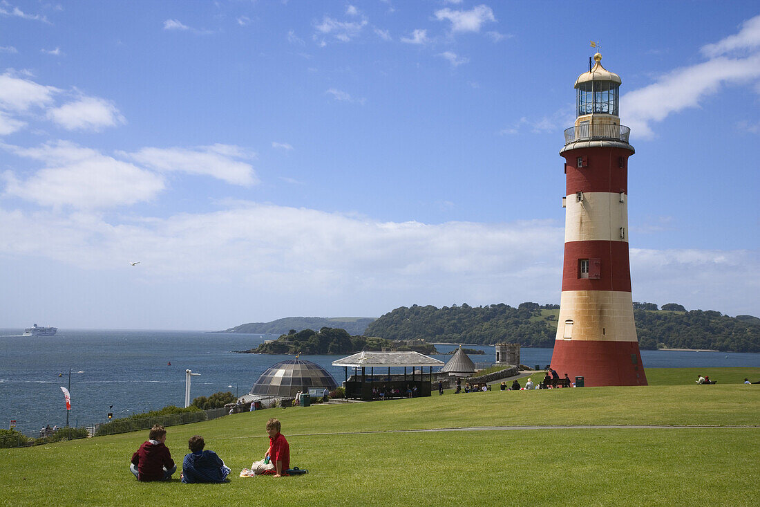 Smeaton's Tower, Plymouth, Devon, England, Großbritannien