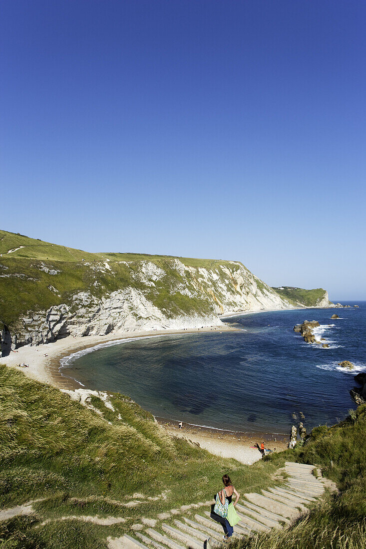 Man of War Bay, Dorset, England, United Kingdom