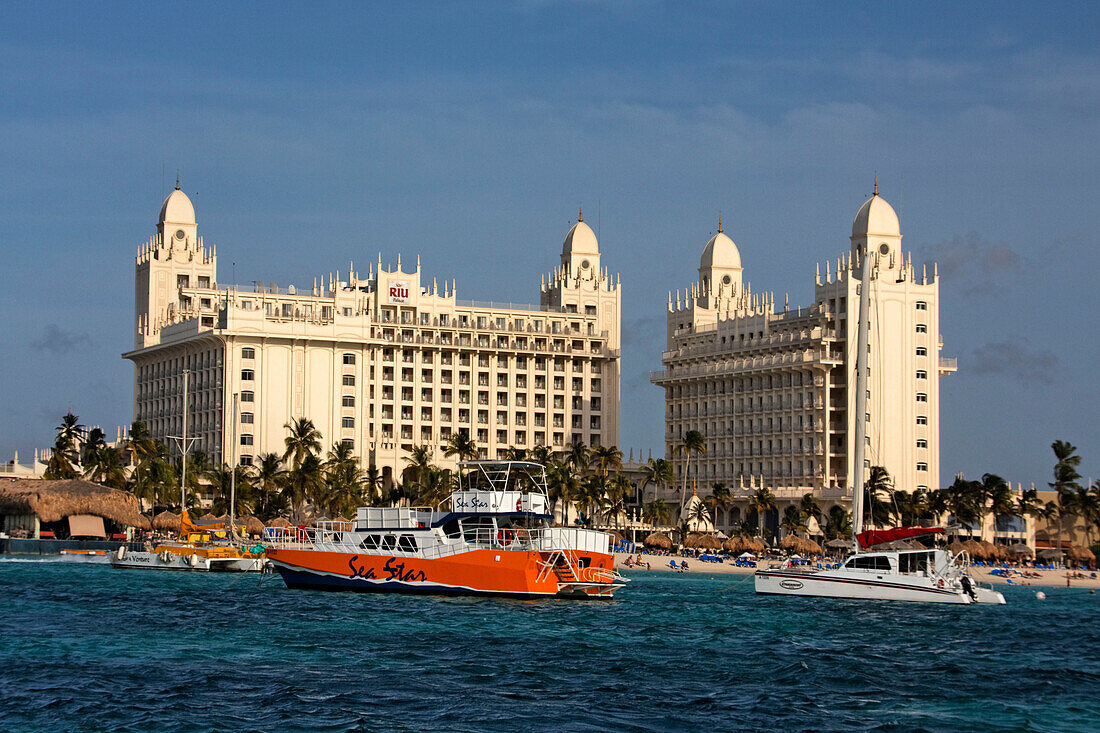 Aruba Palm beach, Strand, Riu Hotel Casino Niederländische Antillen