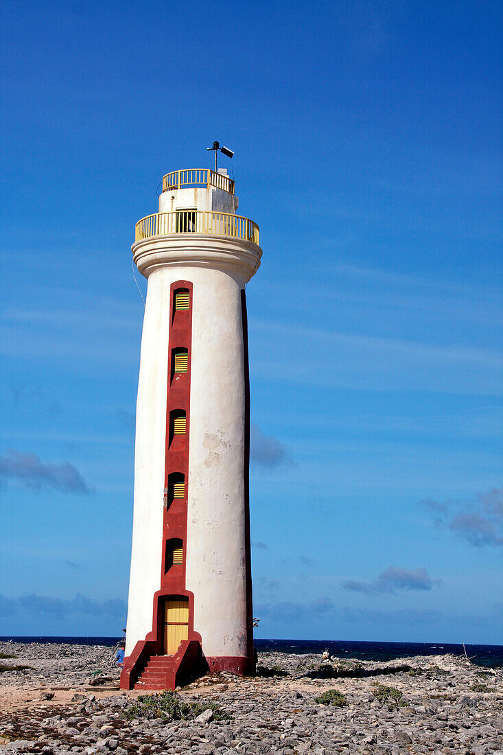 West Indies, Bonaire,Willemstoren  lighthouse in south Bonaire