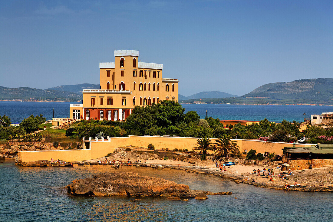Sardinien Villa Las Tronas Jugendstil Hotel beach