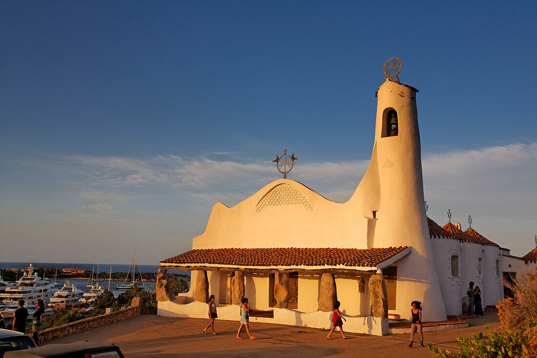 Italy Sardinia Costa Smeralda Porto Cervo Stella Maris church