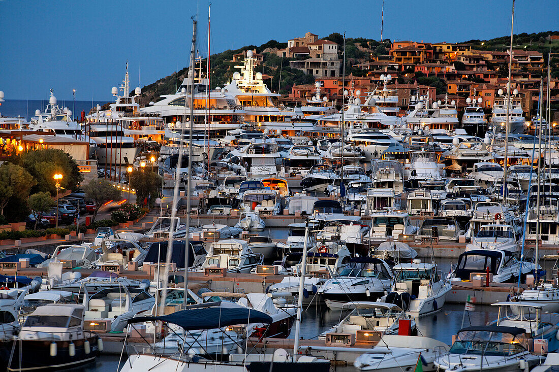 Italy Sardinia Costa Smeralda Porto Cervo Yachting Port, Marina