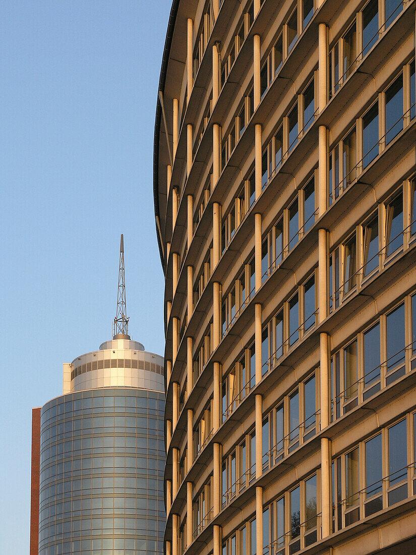 Detail des Hanseatic Trade Center, Hansestadt Hamburg, Deutschland