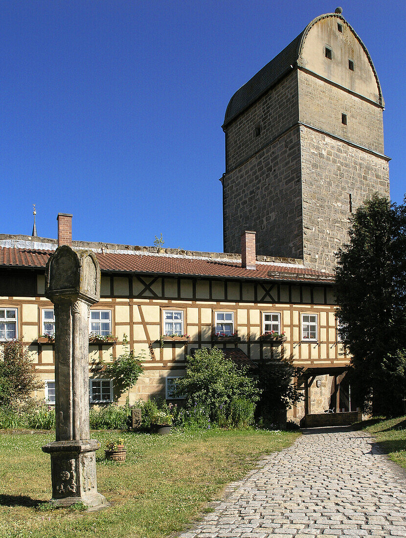 Stadttor, Seßlach, Franken, Bayern, Deutschland