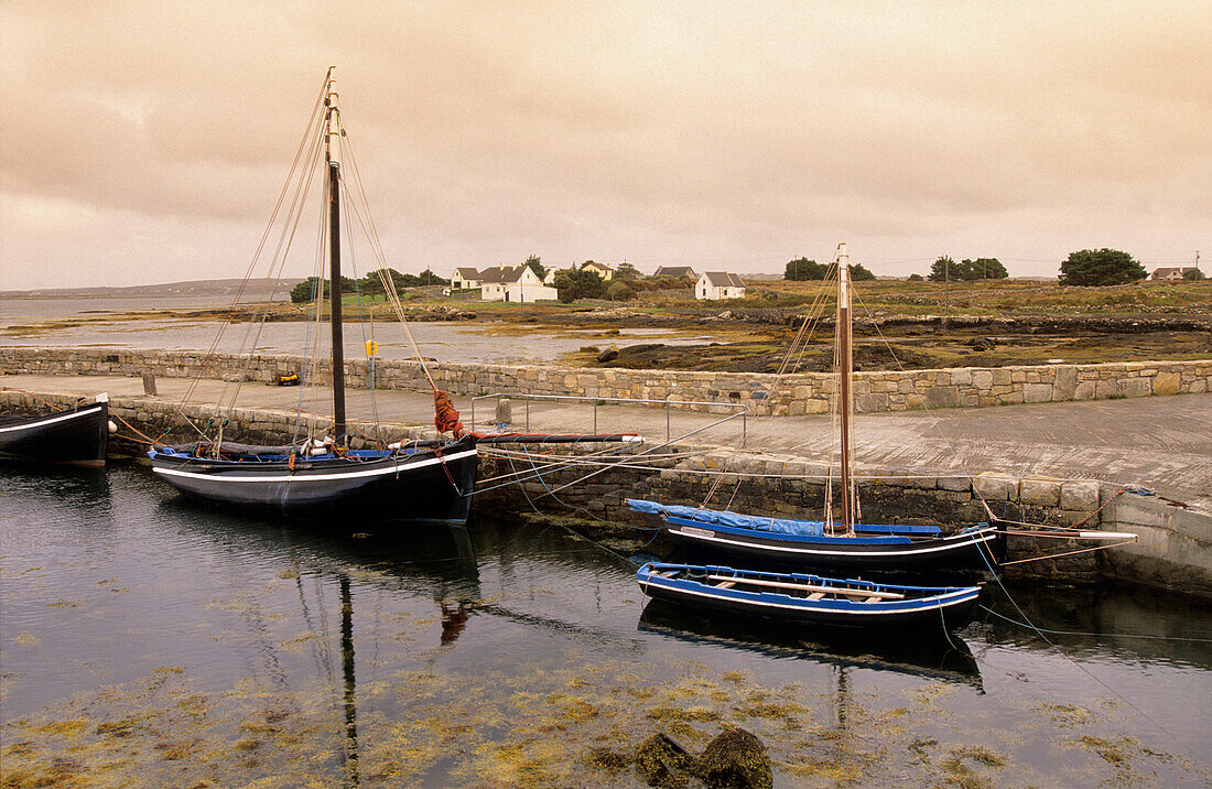 Europa, Großbritannien, Irland, Co. Galway, Connemara, Pier in Lettermore