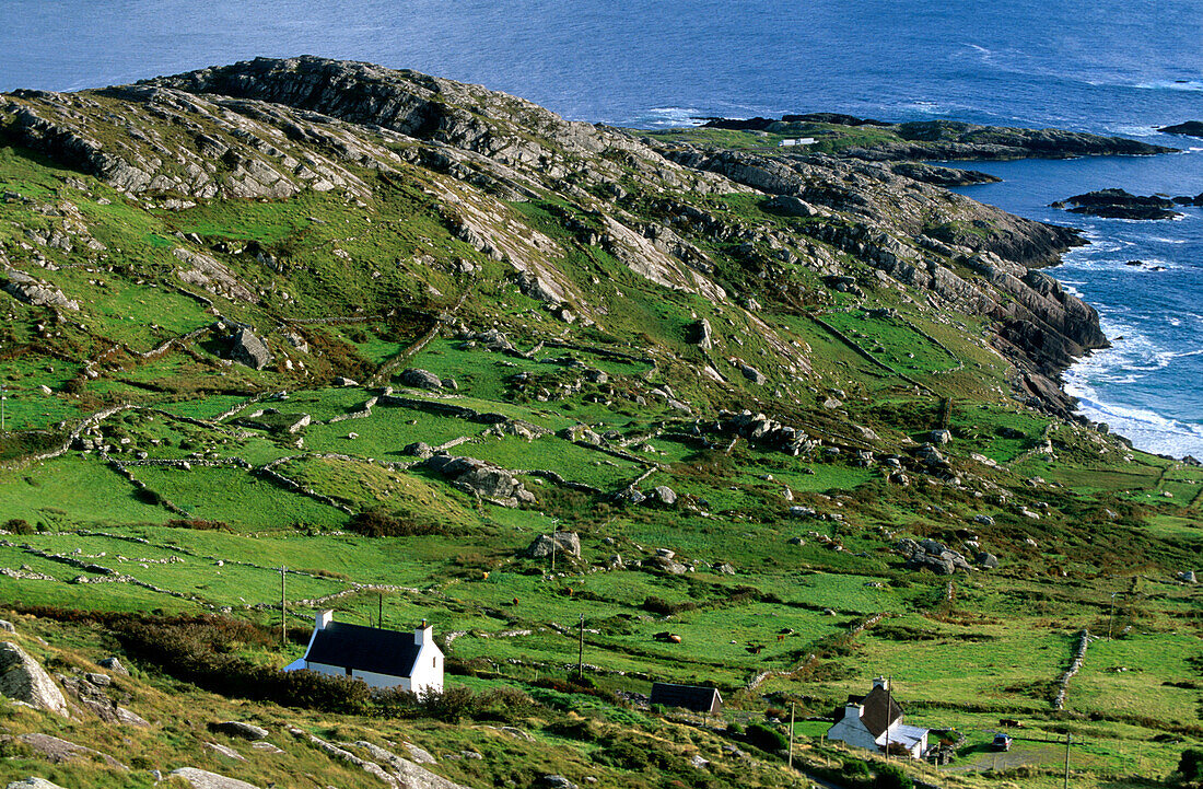 Europe, Great Britain, Ireland, Co. Kerry, Ring of Kerry, Derrynane Bay, coastal landscape