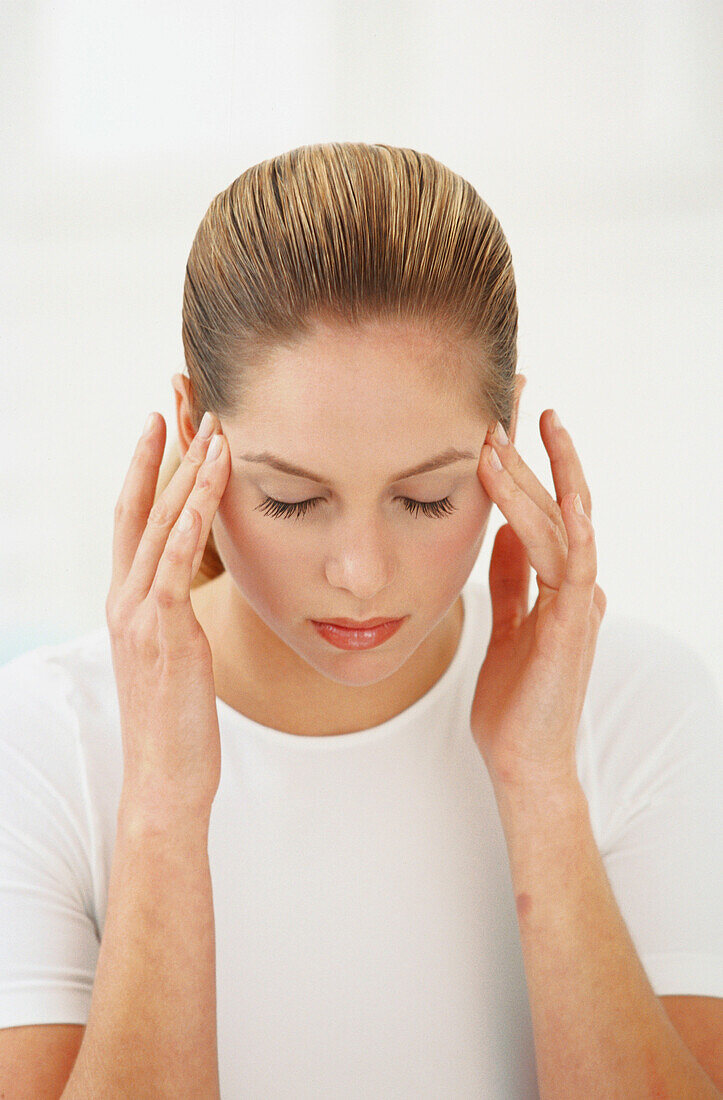 Woman with headache