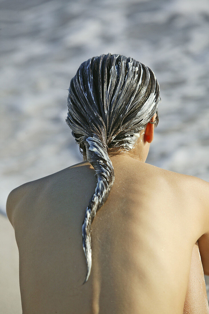 Woman on beach