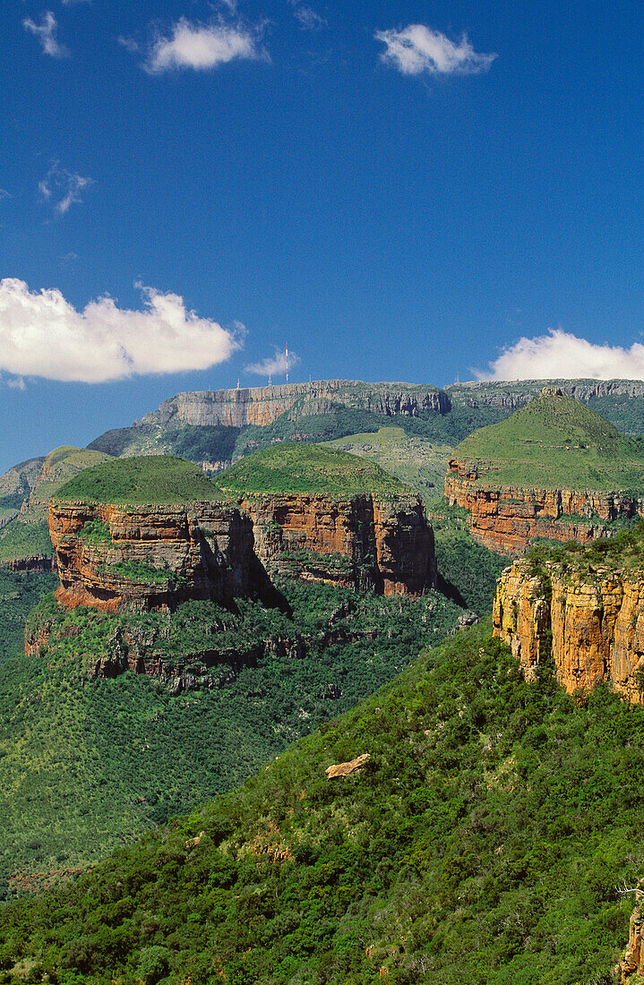 The Three Rondavels, Blyde River Canyon, Drakensberg area. Mpumalanga province, South Africa