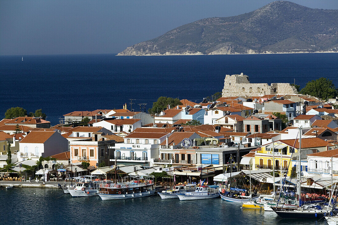 Harbor View. Morning. Pythagorio. Samos. Northeastern Aegean Islands. Greece.