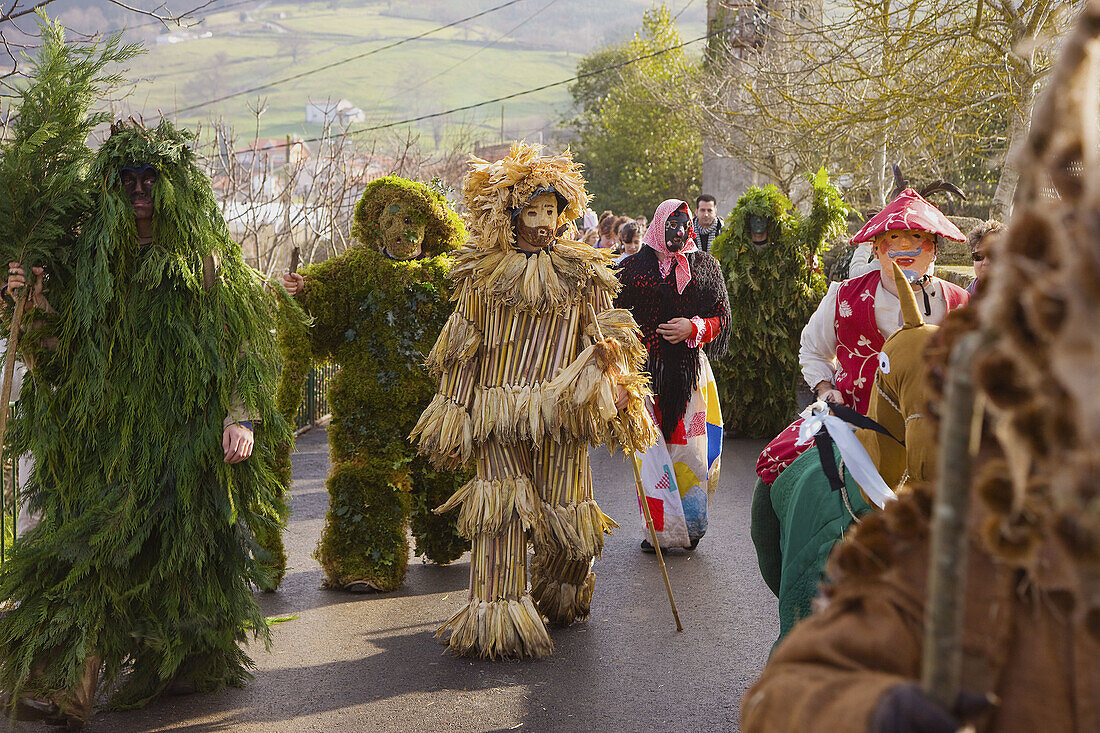 La Vijanera', carnival. Silió. Cantabria. Spain