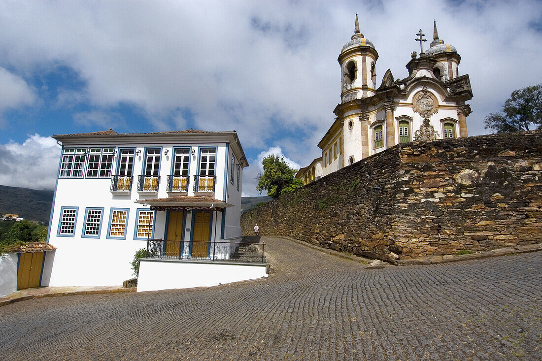 San Francisco Church, colonial building in Ouro Preto, historical world heritage city, Minas Gerais, Brazil