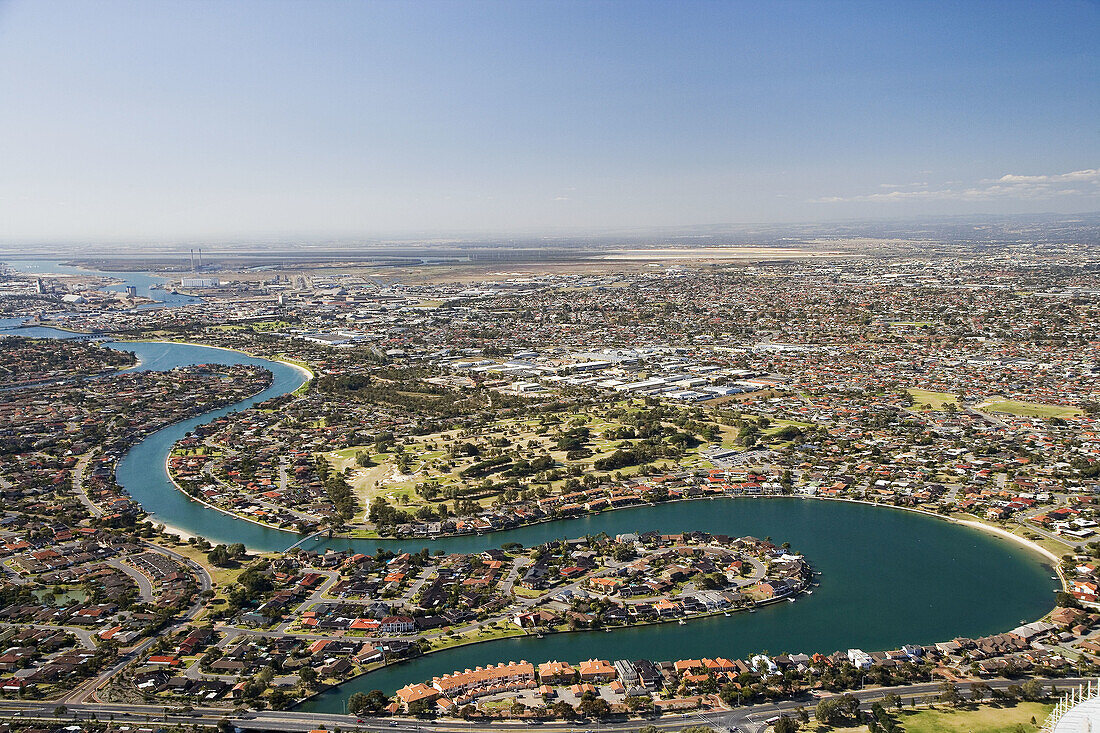 West Lakes, Adelaide, South Australia, Australia - aerial