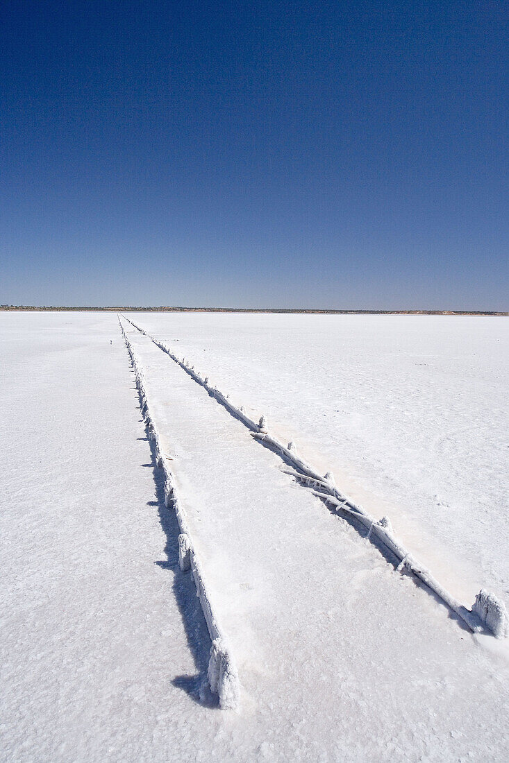 Old Salt Works, Lake Hart, Stuart Highway near Woomera, Outback, South Australia, Australia