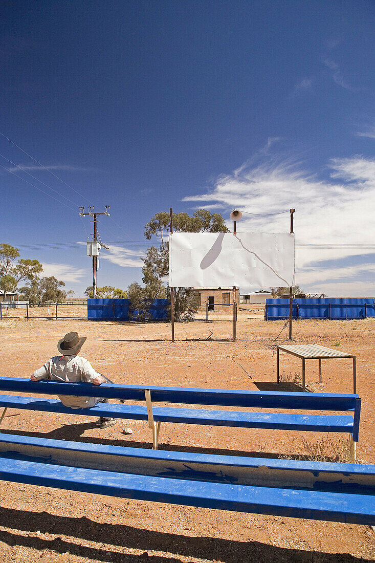 Old Outdoor Picture Theatre, Oodnadatta, Oodnadatta Track, Outback, South Australia, Australia