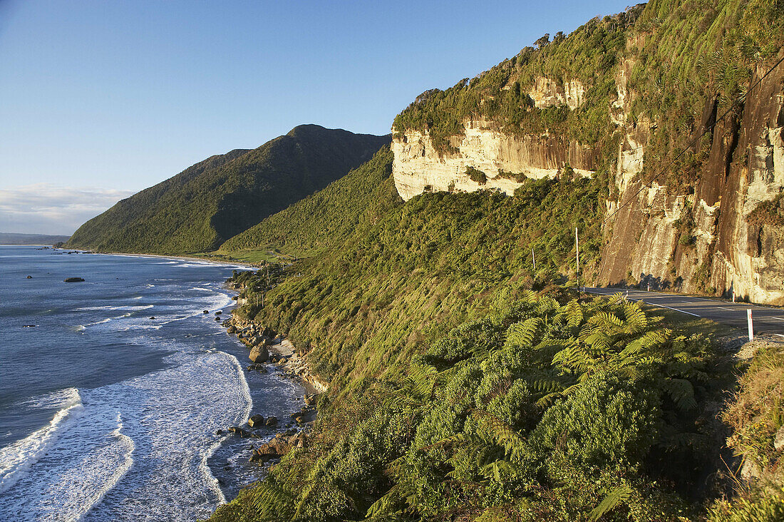 Coast at Greigs, Twelve Mile Bluff, north of Greymouth, West Coast, South Island, New Zealand