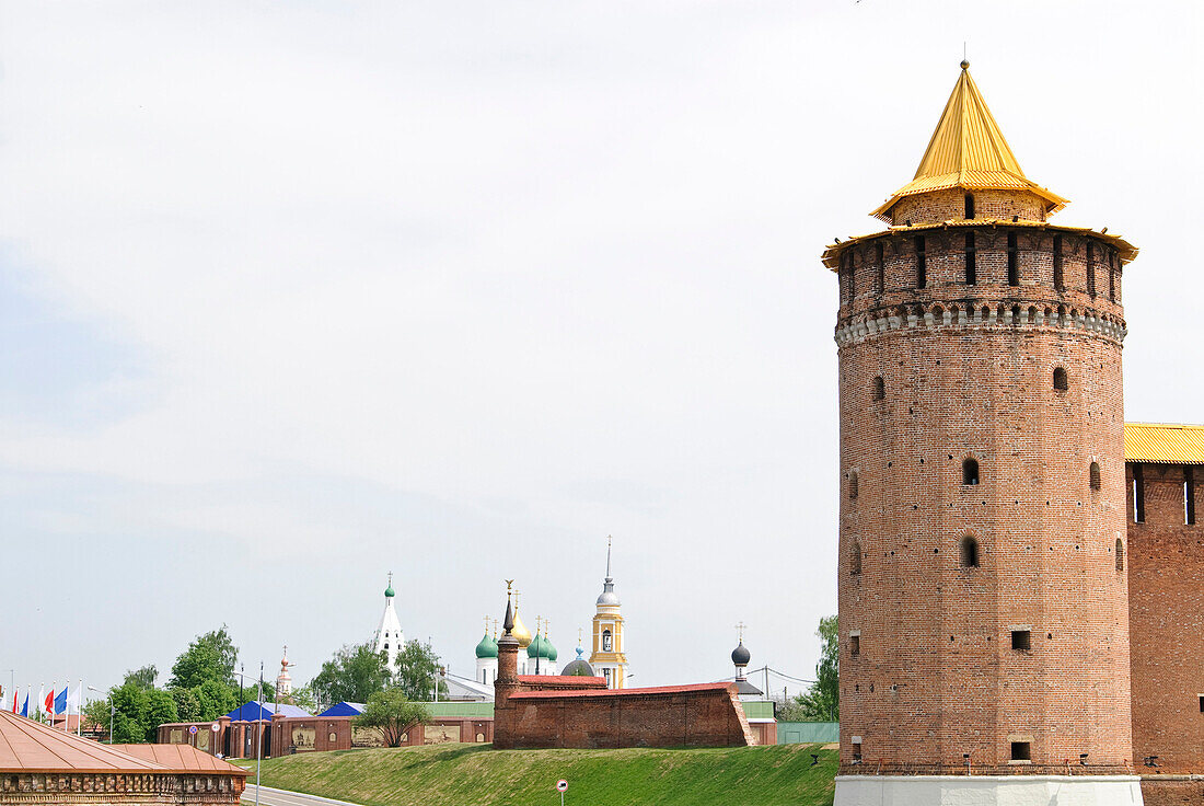 The Marinkina Tower on the Kremlin wall, Kolomna, Moscow Oblast, Moscow, Russia