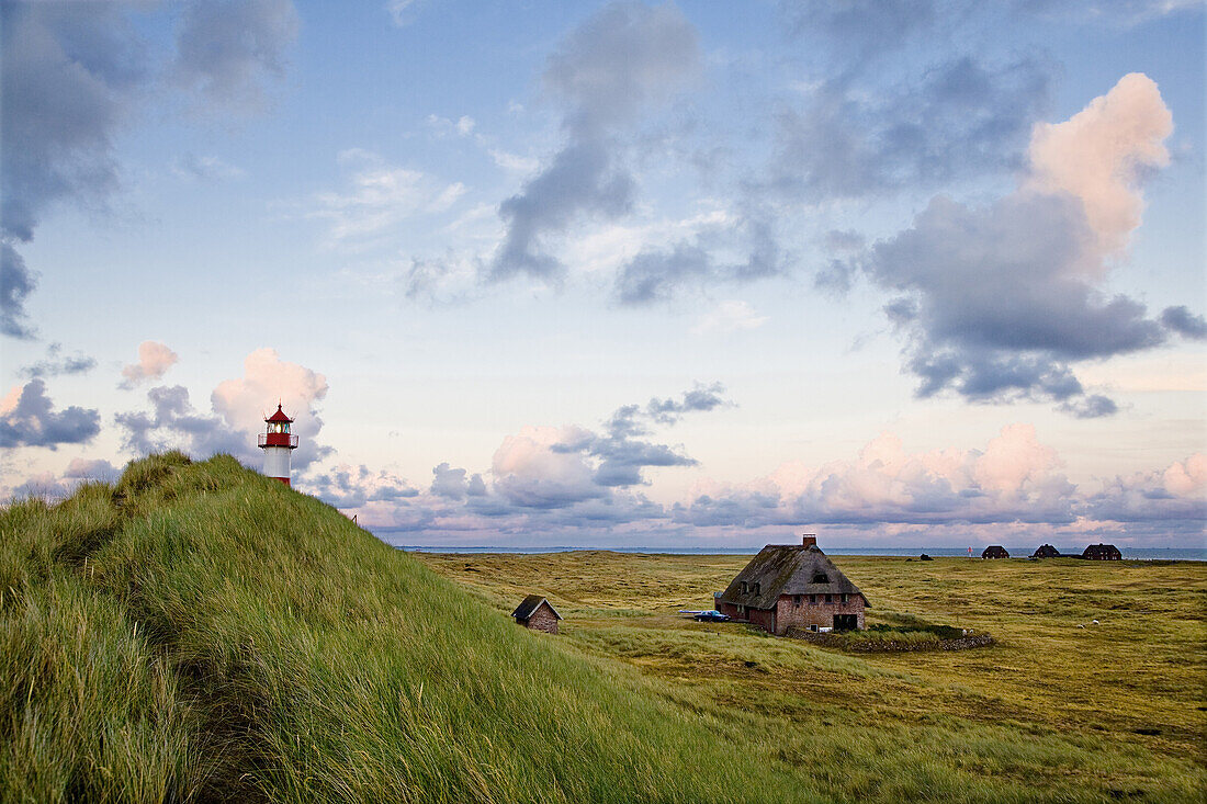 Leuchtturm List-Ost, Ellenbogen, Sylt, Schleswig-Holstein, Deutschland