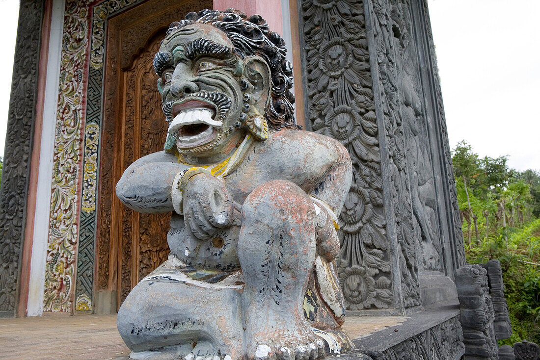 Balinese Temple statue, Bali, Indonesia