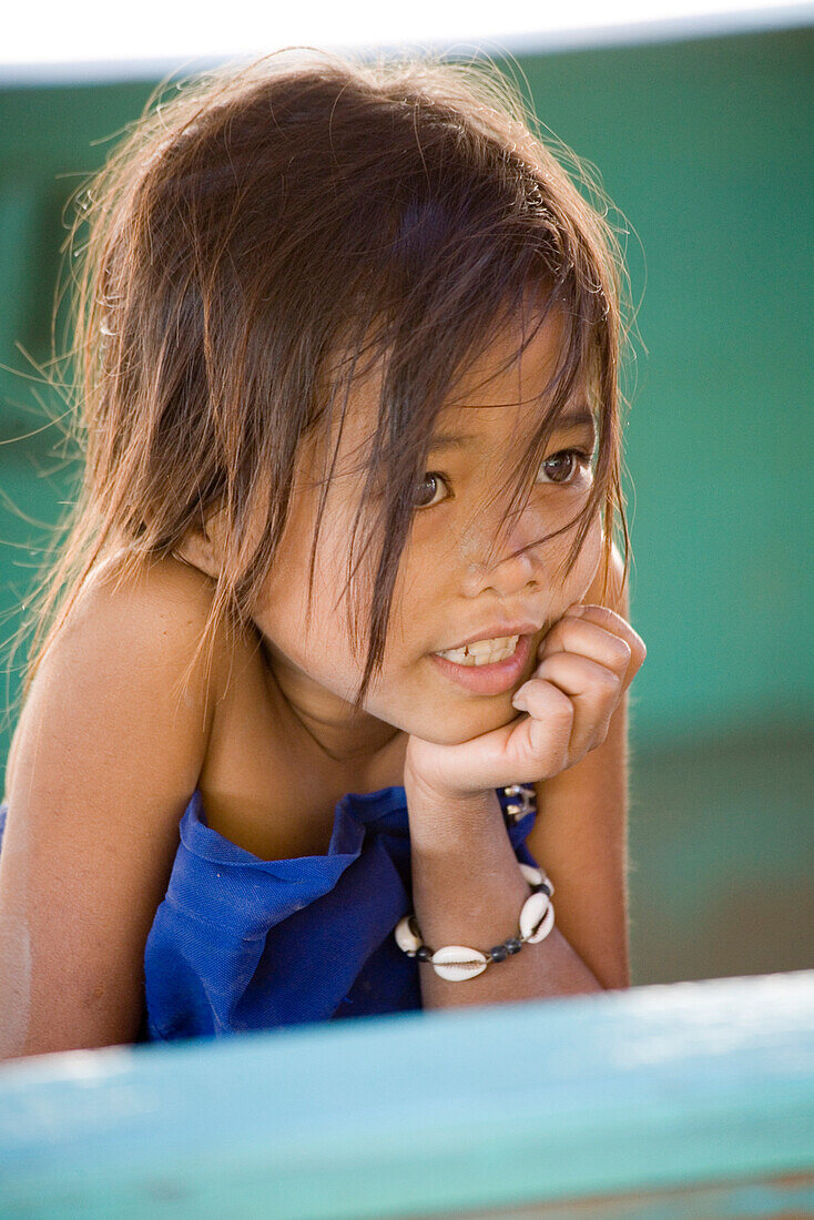 Junges laotisches Mädchen, Provinz Xaignabouri, Laos