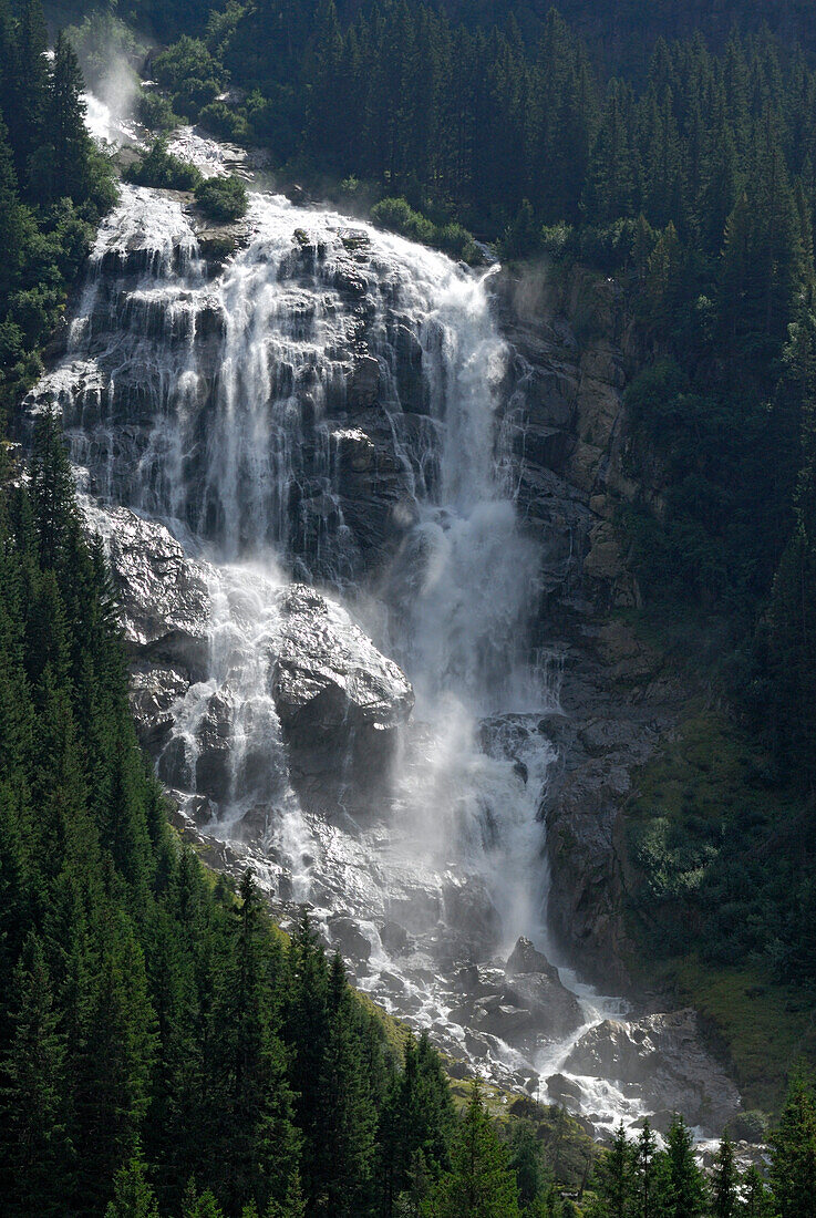 Grawa Wasserfall, Grawafall, Stubaier Alpen, Stubai, Tirol, Österreich