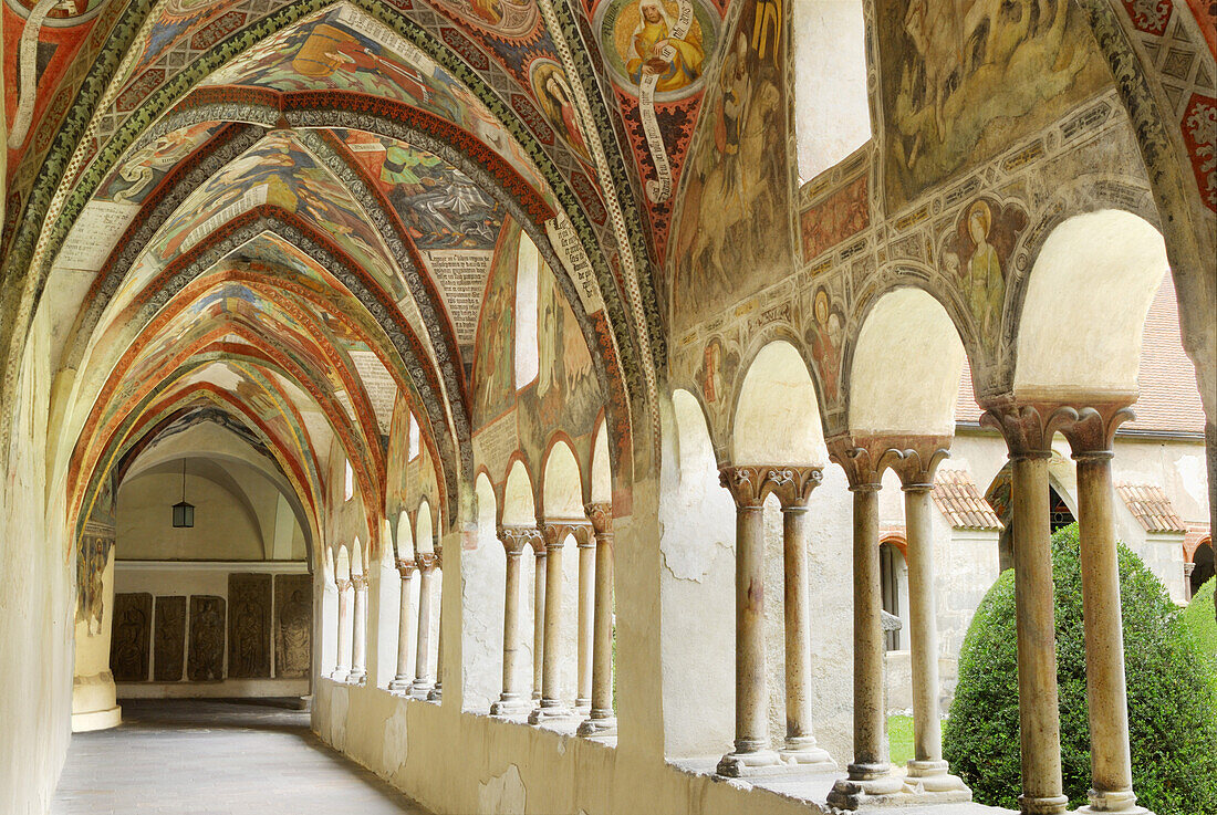 Cloister, cathedral of Brixen, Brixen, Trentino-Alto Adige/Südtirol, Italy