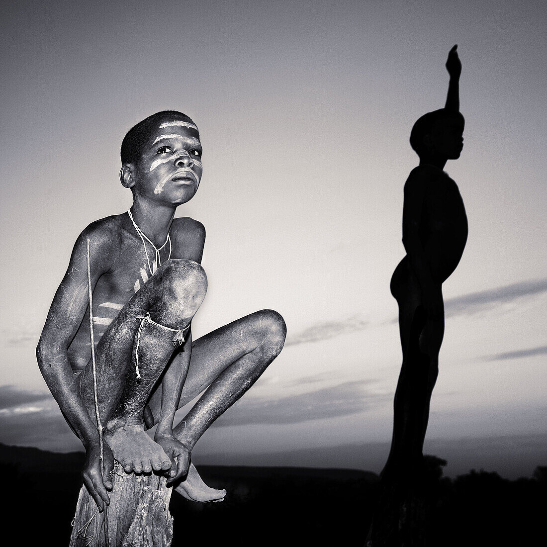 Surma children. South Ethiopia